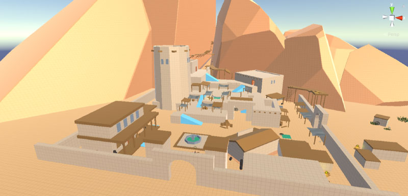 Level design town map image